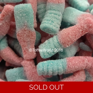 Lutti Fizzy Bubblegum Bottles - Med Gummy Jelly Sweets